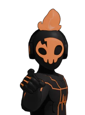 Paradox gloat pose from zero_one (The Living Tombstone)|Paradox Skin