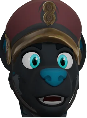The Doorman gloat pose from Hyena Doorman