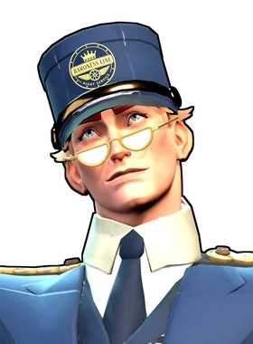 The Doorman gloat pose from The Conductor - Doorman