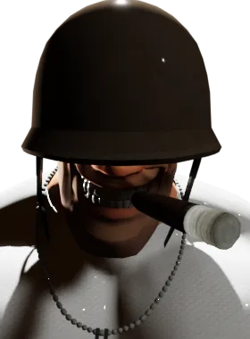 Drifter gloat pose from TF2 Buff soldier Over Drifter