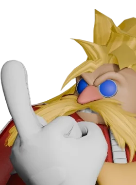 Dynamo critical pose from Doctor Eggman over dynamo