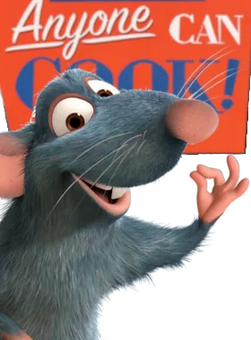 Rem gloat pose from Remy (Ratatouille) Over Rem