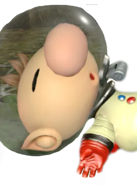 Rem critical pose from Captain Olimar & Pikmin - Rem & Lil Helpers