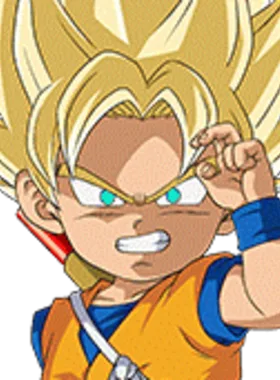 Rem gloat pose from Goku as Rem (Dragon Ball Z)
