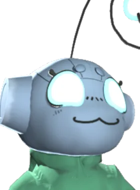 Rem gloat pose from Bubsy The Bot over Rem