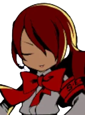 Apollo gloat pose from Mitsuru Kirijo Apollo (Persona 3)