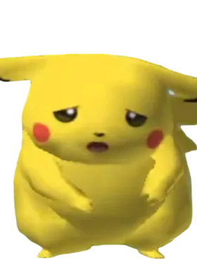 Seven critical pose from Pikachu Seven