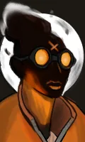Haze top bar portrait from Lieutenant Hazeuragi - Haze Disco Elysium