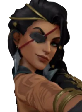 Haze gloat pose from Samira as Haze (League of Legends)
