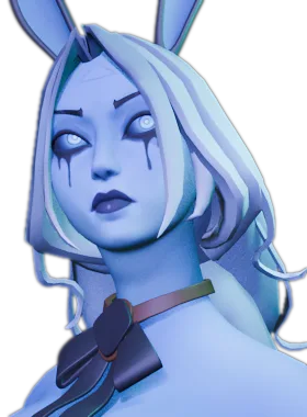 Vindicta hero card from Bunnydicta - Bunnysuit Vindicta