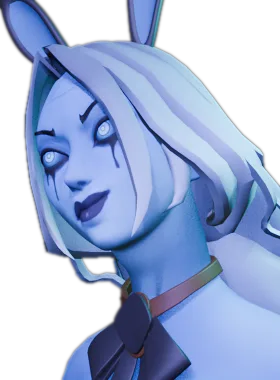 Vindicta gloat pose from Bunnydicta - Bunnysuit Vindicta