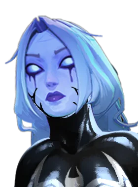 Vindicta hero card from Venom Vindicta - Symbiote