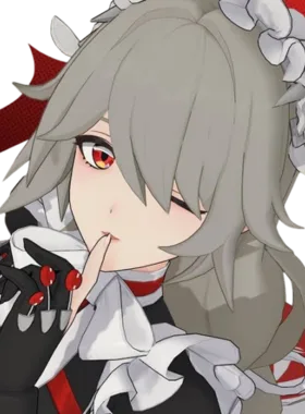 Vindicta gloat pose from Rina as Vindicta (Zenless Zone Zero)