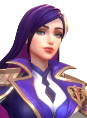 Vindicta hero card from Caitlyn as Vindicta (League of Legends)