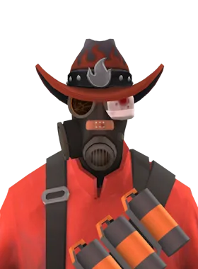 Infernus critical pose from Pyro TF2 Infernus