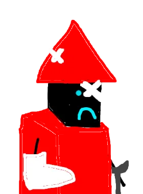Infernus critical pose from mysterious red hat man