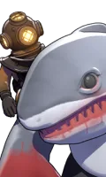 Mo & Krill top bar portrait from Shark Mo&Krill
