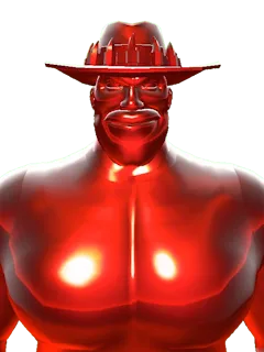 Lash gloat pose from Saxton Hale Lash