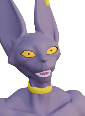 Calico critical pose from Lord Beerus Over Calico (Dragon Ball)