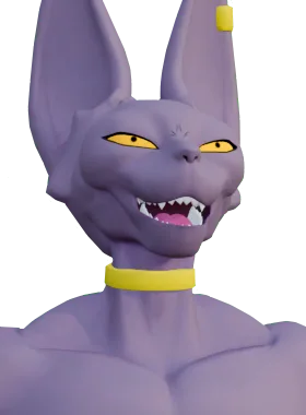 Calico gloat pose from Lord Beerus Over Calico (Dragon Ball)