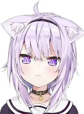 Calico critical pose from Nekomata Okayu Calico *comission*