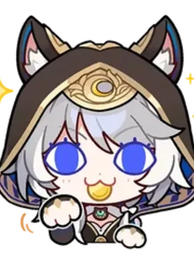 Calico gloat pose from Cipher as Calico (Honkai Star Rail)