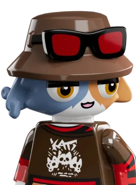 Calico critical pose from Metalhead Meowskulls as Calico