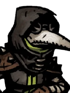 Graves hero card from Darkest Dungeon Plague Doctor - Graves
