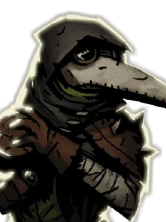Graves gloat pose from Darkest Dungeon Plague Doctor - Graves