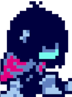 Shiv critical pose from (New Blood)Kris Shiv Deltarune