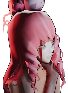 Celeste critical pose from Clover Zero Escape VLR Celeste