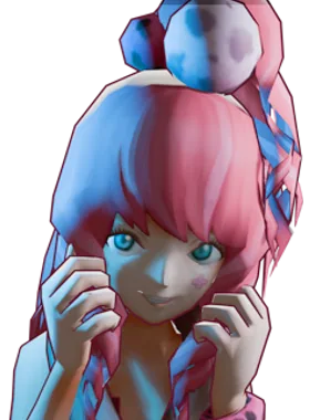 Celeste gloat pose from Clover Zero Escape VLR Celeste