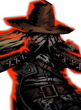 Celeste critical pose from Grave Robber over Celeste (Darkest Dungeon)