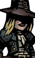 Celeste top bar portrait from Grave Robber over Celeste (Darkest Dungeon)