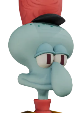 Celeste gloat pose from Squidward over Celeste
