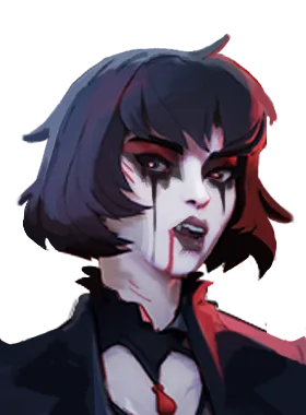 Mina critical pose from Trad Goth Mina