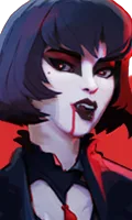 Mina top bar portrait from Trad Goth Mina