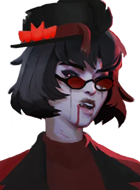 Mina critical pose from New Blood Mina