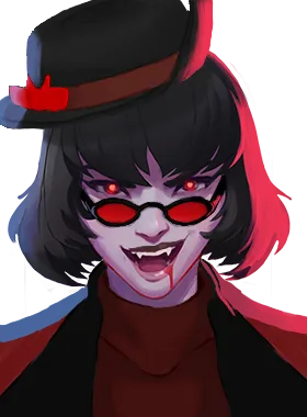 Mina gloat pose from New Blood Mina
