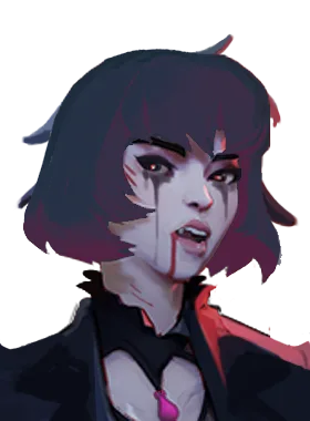 Mina critical pose from Pink Mina (Recolor)