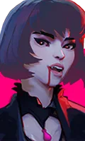 Mina top bar portrait from Pink Mina (Recolor)