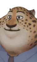 Warden top bar portrait from Officer Clawhauser Warden