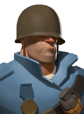 Warden hero card from TF2 Soldier Warden