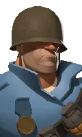 Warden top bar portrait from TF2 Soldier Warden