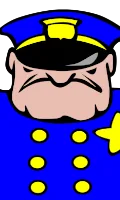 Warden top bar portrait from Wikipedia Clipart Cop over Warden