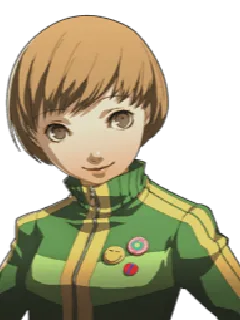 Silver hero card from Chie Satonaka over Silver
