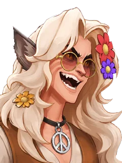 Silver gloat pose from Flower Child Silver