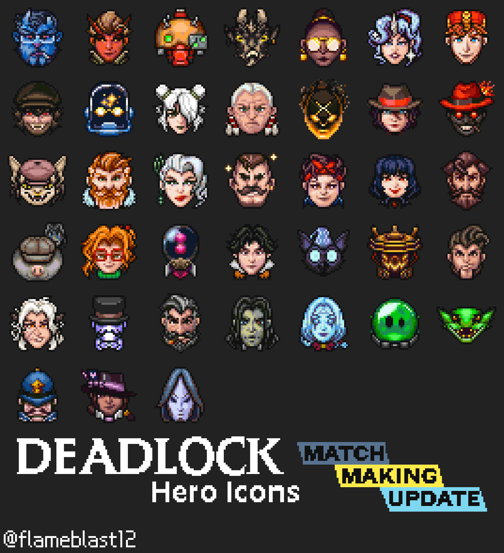 Dota Styled Pixel Icons(Matchmaking Update)