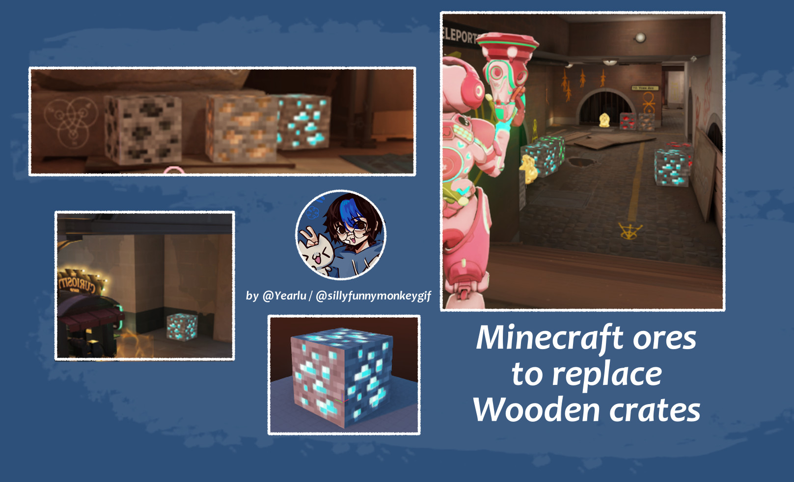 Minecraft ores in place of Wooden crates image 2