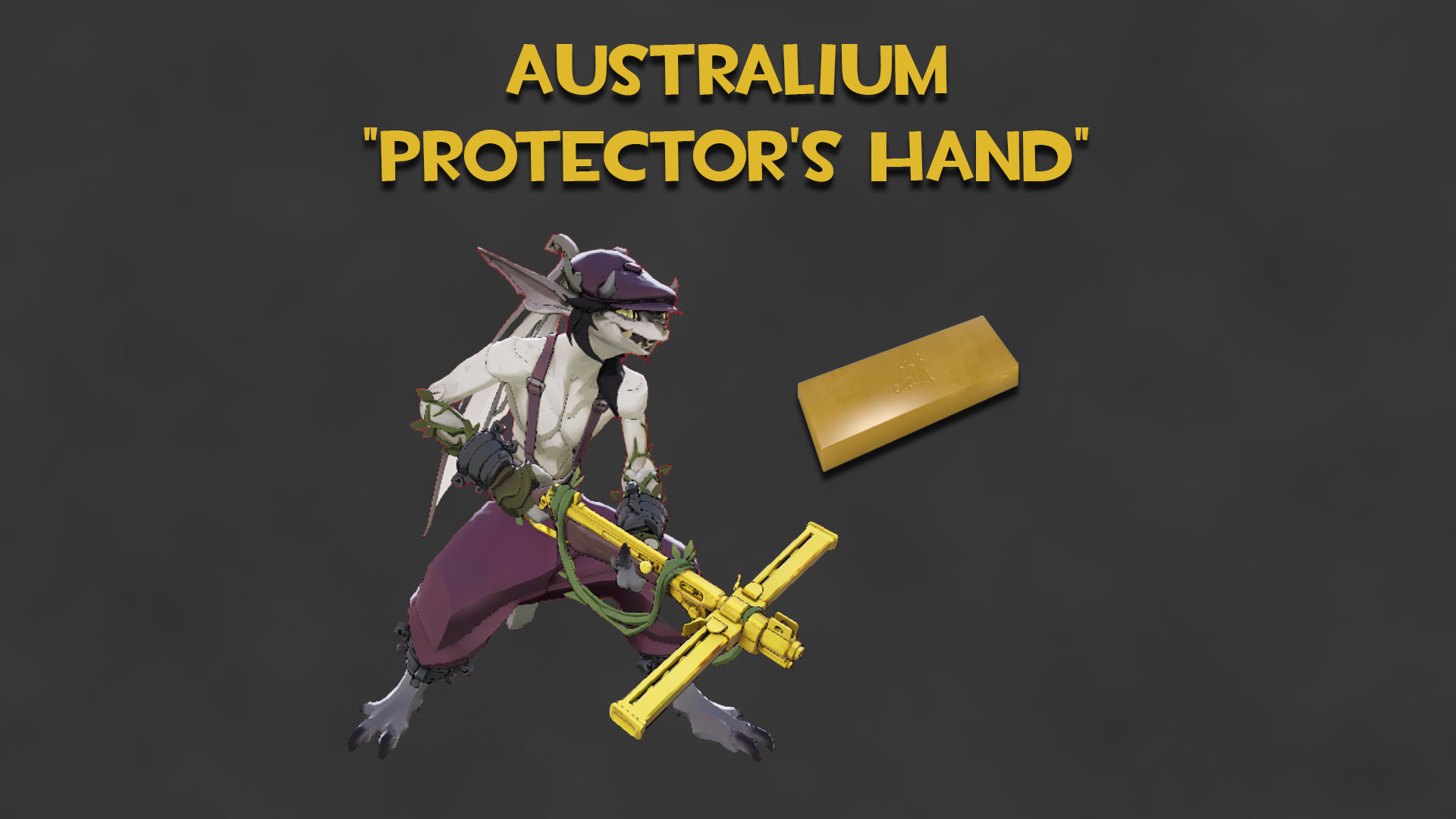 Australium "Protector's Hand" (Gold Ivy Gun) image 2